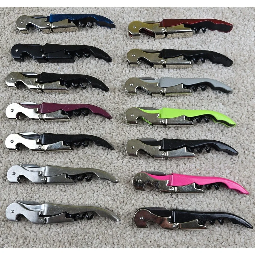 Lot of 12 Pulltap's Wine Openers Corkscrews Double Hinged Waiter's Keys Assorted